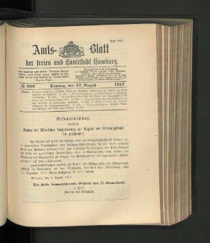 No. 202, 12. August 1917