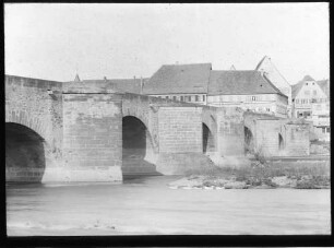 Neckarbrücke Lauffen vor der Verbreiterung