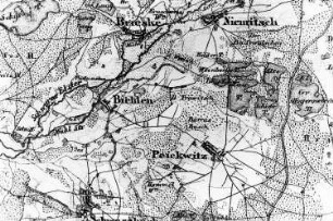 Senftenberg-Niemtsch. Topographische Karte vom Preußischen Staate, Bl. 250 Hoyerswerda, aufgen. 1846, Nachträge 1862