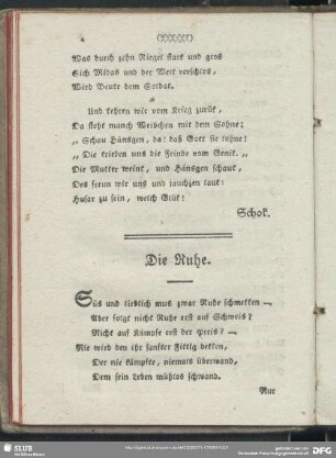 Die Ruhe