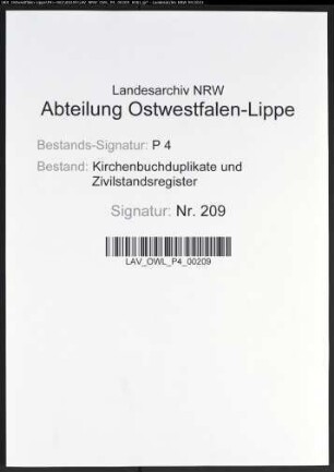 Kirchenbuchduplikat der katholischen Gemeinde Mengede (GHT 1861-1872, GT 1873, H 1874). (Gemeinde: Mengede, katholische Gemeinde)