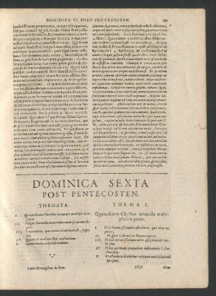 Dominica Sexta Post Pentecosten.