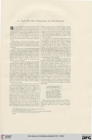 3: La planche des armoiries de Bourgogne