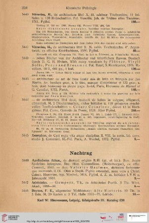 Nachtrag (Nr. 5446 - 5461)