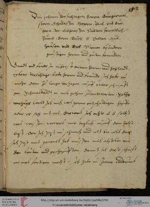 Martin Luther: ‘Den Erbarn vorsichtigen herrn Burgermeistern Schultessen, Meyern, Rath, vnd Burgern der Eidgenossen Stedten‘, 1537