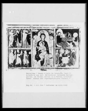 Madonna mit dem Christuskind und Szenen aus der Jugend Christi