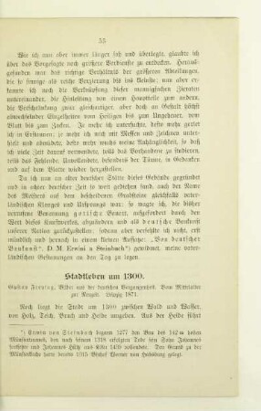 Stadtleben um 1300