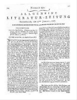 Ankündigung einer ritterlichen Reise um, und durch die Welt. Berlin 1786