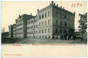 Dresden. Kaserne des Königlich Sächsischen 4. Feldartillerie-Regiments No. 48