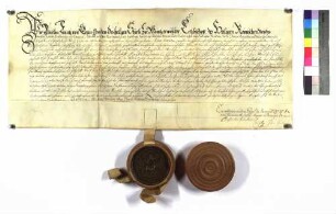 Bischof Anselm Franz verleiht Hohenlohe Neufels.