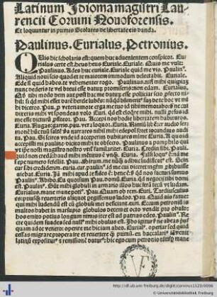 Latinum idioma