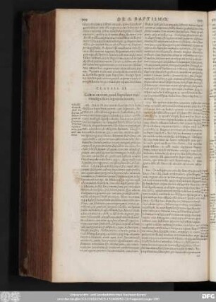 Classis II. Calvinianorum, quod Baptismus tantùm significet regenerationem.