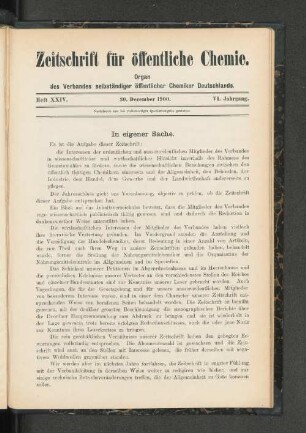 Heft XXIV. 30. Dezember 1900.