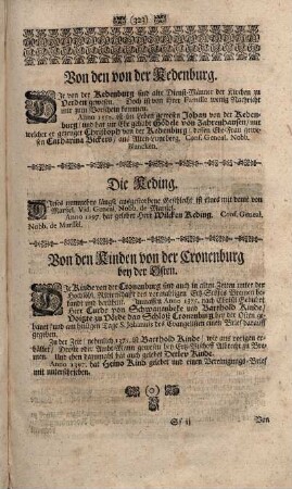 Von den von der Kedenburg.