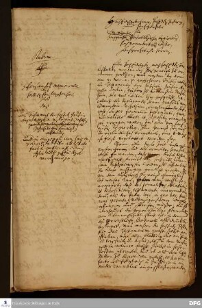 Brief von August Hermann Francke an die Regierung zu Berleburg.