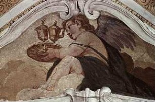 Engel mit liturgischen Geräten als Sinnbilder der Meßfeier