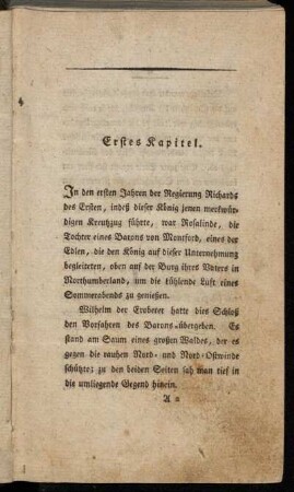 Erstes Kapitel. - Zweites Kapitel.