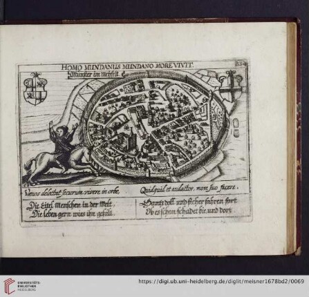 B34. Münster im Meyfelt, "Homo mundanus mundano more vivit"