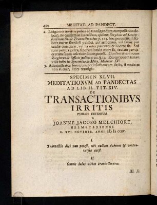 480-491, 47. De Transactionibus irritis