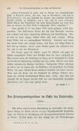 472-481 Das Privatgrundeigenthum im Lichte des Naturrechts : Schluß