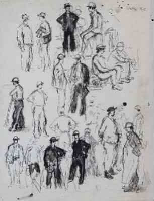 Im Stahlwerk (Blatt mit Figuren)