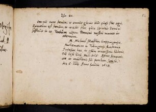 Mästlin, Michael. [Tübingen?] 6.7.1614.