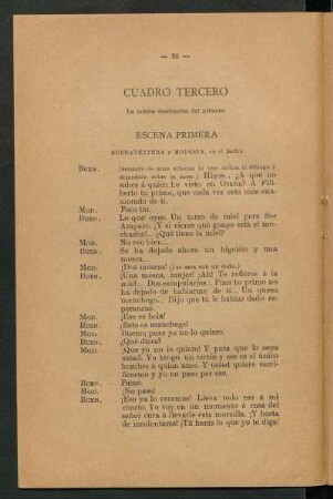 Cuadro tercero