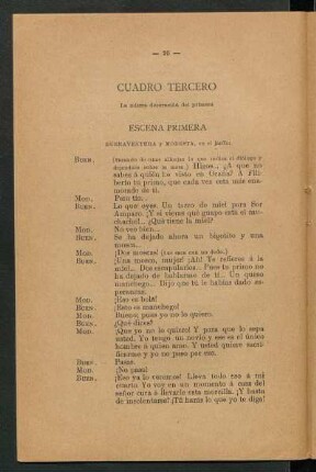 Cuadro tercero