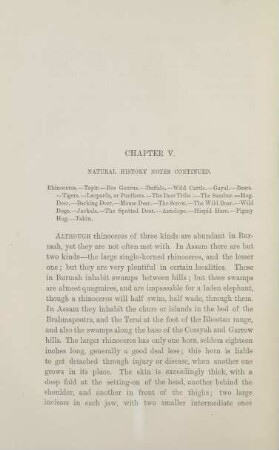 Chapter V [IV]. Natural history notes continued