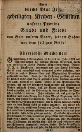 Vermehrtes Kirchen- und Haus-Gesangbuch für Neu-Vorpommern und Rügen : nebst einem erbaulichen Gebetbuche
