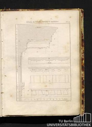 Pl. 6. Détails de l'Ordre Dorique mutulaire.