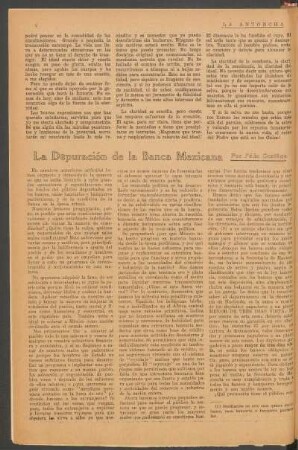 La depuración de la banca mexicana