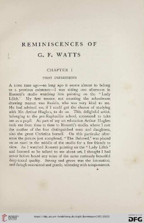 Chapter I: First Impressions