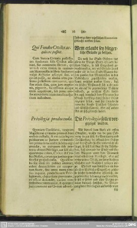 Privilegia producenda