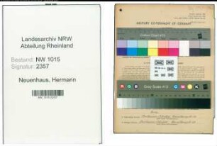 Entnazifizierung Hermann Neuenhaus , geb. 16.10.1908 (Behoerdenangestellter)