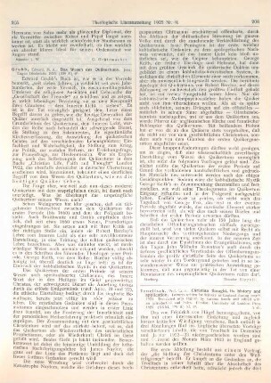 206-207 [Rezension] Troeltsch, Ernst, Christian thought, its history and application