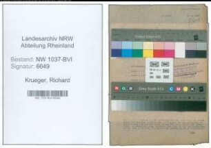 Entnazifizierung Richard Krueger , geb. 14.09.1903 (Stadtinspektor)