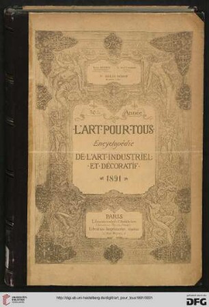 30: L' art pour tous: encyclopédie de l'art industriel et décoratif