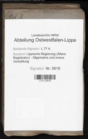Reparaturen am Irrenhaus zu Brake, Bd. 1