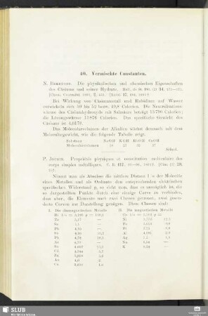 40. Vermischte Constanten