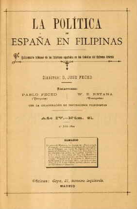 Núm. 91. 31 Julio 1894