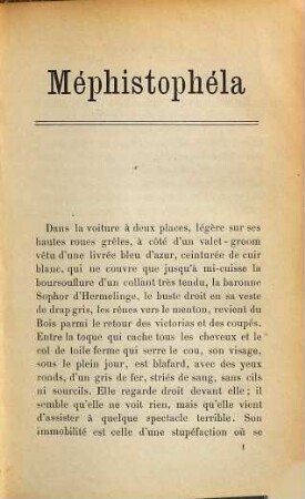 Méphistophéla : Roman contemporain