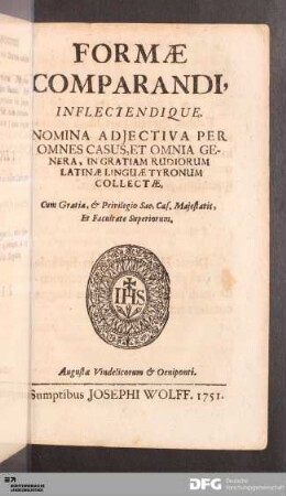 Formae comparandi.