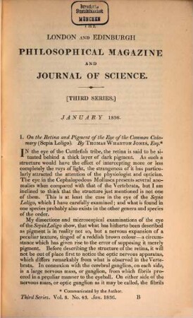 The London and Edinburgh philosophical magazine and journal of science. 8, 8. 1836