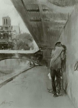 Der Kuß (aus der Serie Paris)
