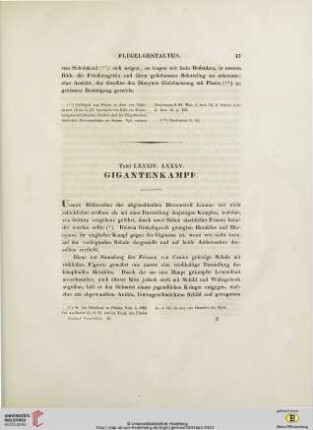 Tafel LXXXIV. LXXXV: Gigantenkampf