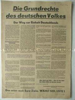 Grundsatzerklärung der SED zu den Landtagswahlen 1946