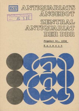 Nr. 1638: Botanik