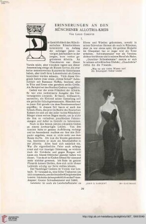 23: Erinnerungen an den Münchener Allotria-Kreis, [1]