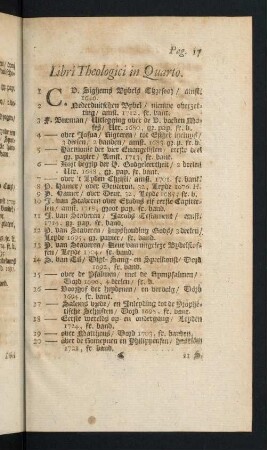 17-37, Libri Theologici in Quarto - Medicynsche, Philosophische, Architectuuren Matematische in Quarto